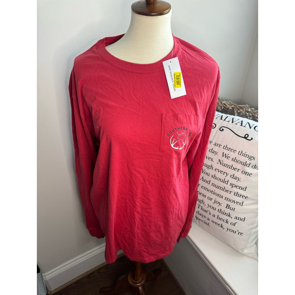 Southern Tide Mens Long Sleeve NWT Large Bredolph the Ice Cold Reinbeer